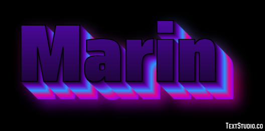 Marin Text Effect