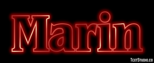 Marin Text Effect