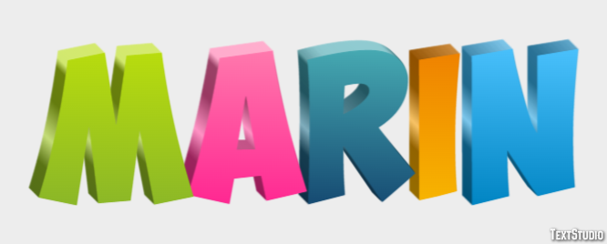 Marin Text Effect