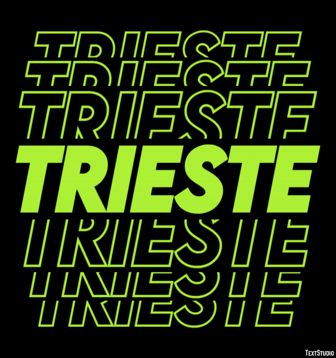 Trieste Efeito de texto