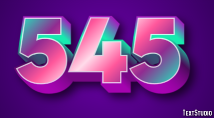 545 Text Effect