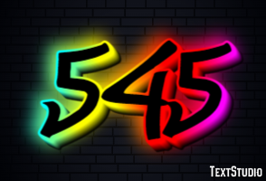 545 Text Effect