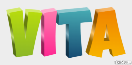 Vita Effetto testo