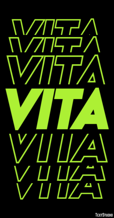 Vita Effetto testo