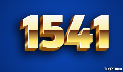 1541 Text Effect