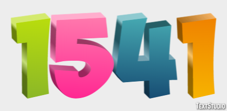 1541 Text Effect