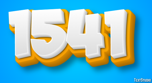 1541 Text Effect