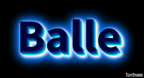 Balle テキスト効果