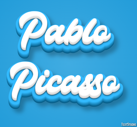 Pablo Picasso Tekst Effect