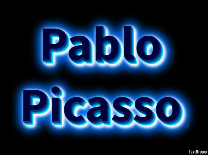 Pablo Picasso Efekt tekstowy