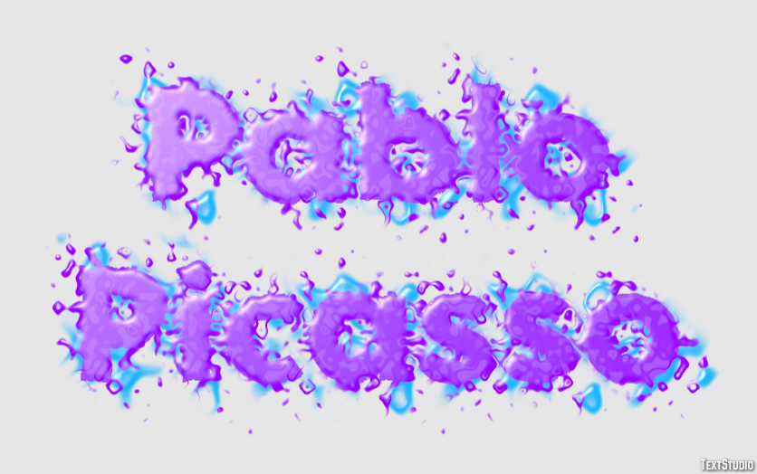 Pablo Picasso Text Effect