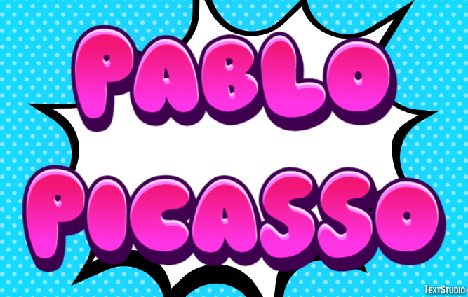 Pablo Picasso Text effect