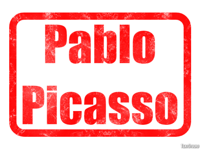 Pablo Picasso Text Effect