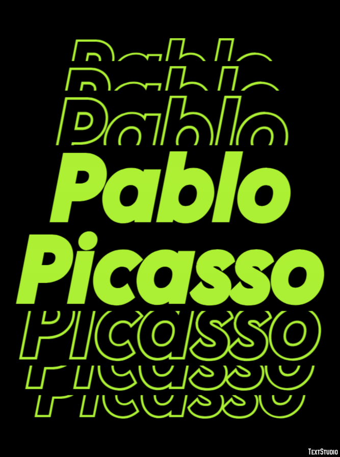 Pablo Picasso Text Effect