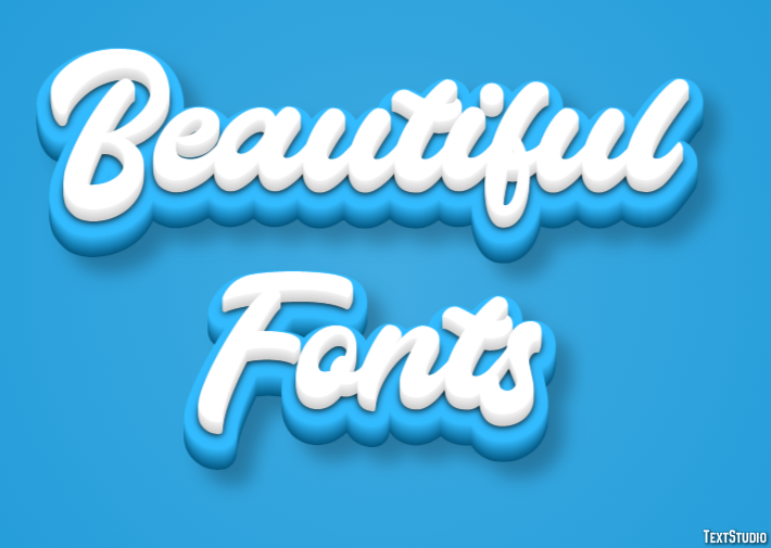 Beautiful Fonts Text Effect
