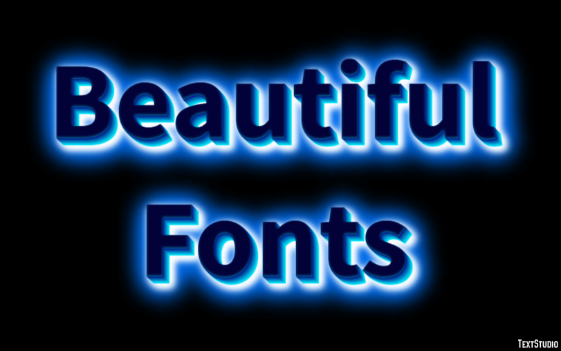 Beautiful Fonts Text Effect