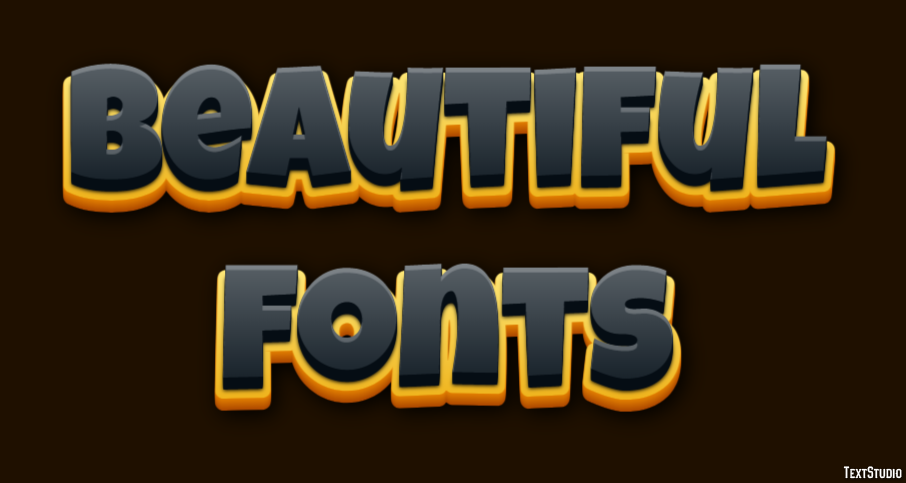 Beautiful Fonts Text Effect