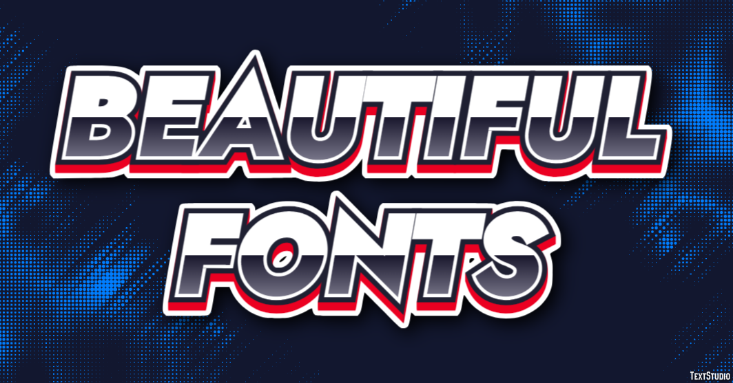 Beautiful Fonts Text Effect