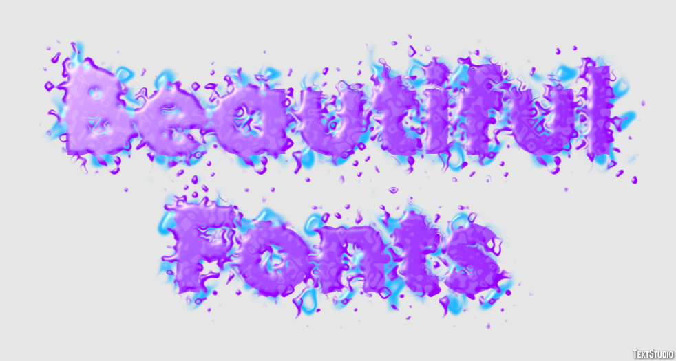 Beautiful Fonts Text Effect