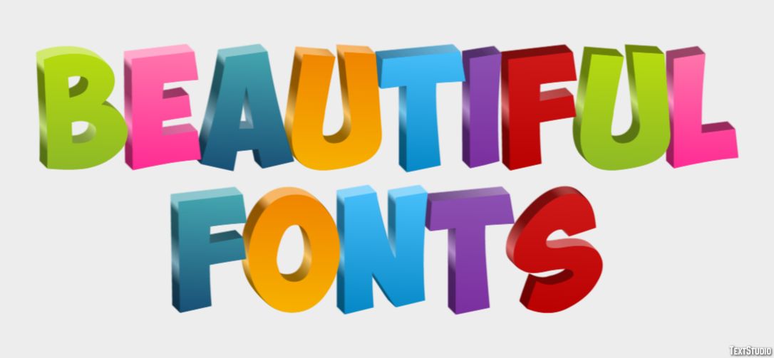 Beautiful Fonts Text Effect