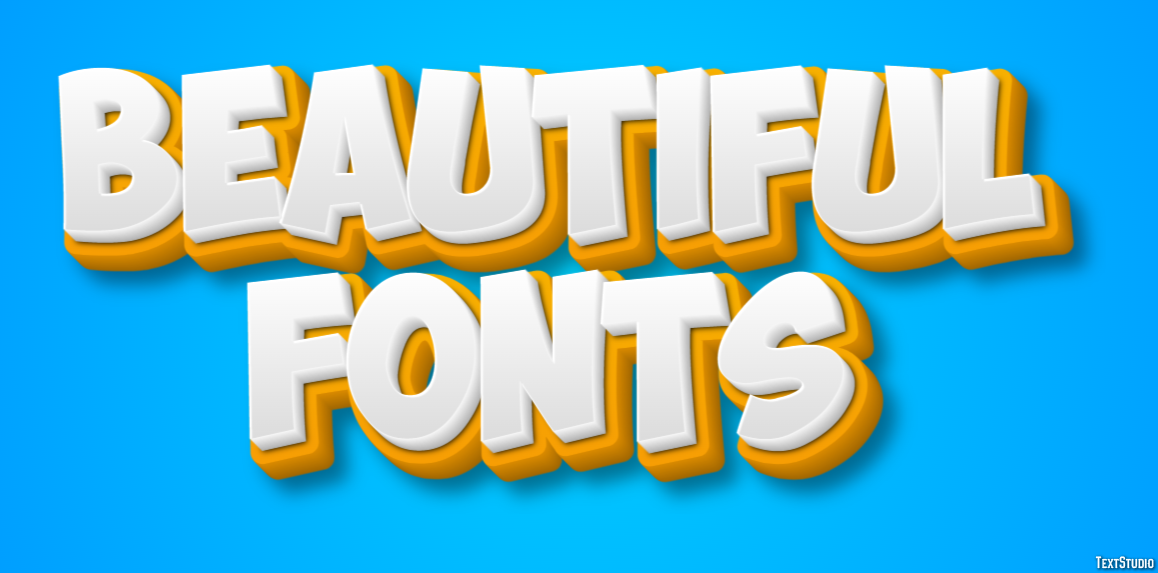 Beautiful Fonts Text Effect