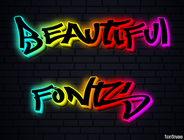 Beautiful Fonts Text Effect
