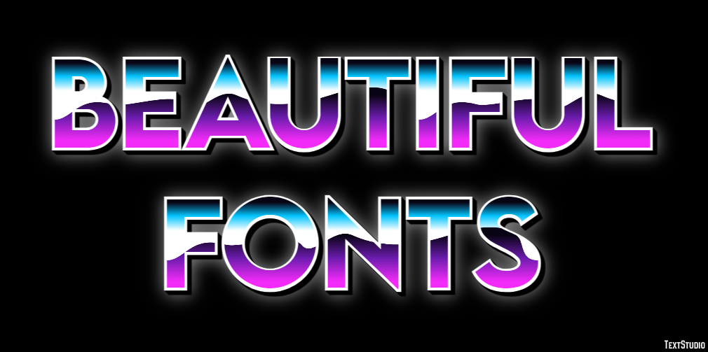 Beautiful Fonts Text Effect