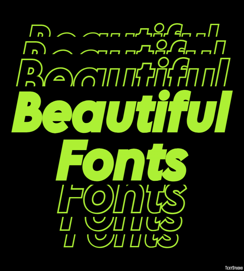 Beautiful Fonts Text Effect