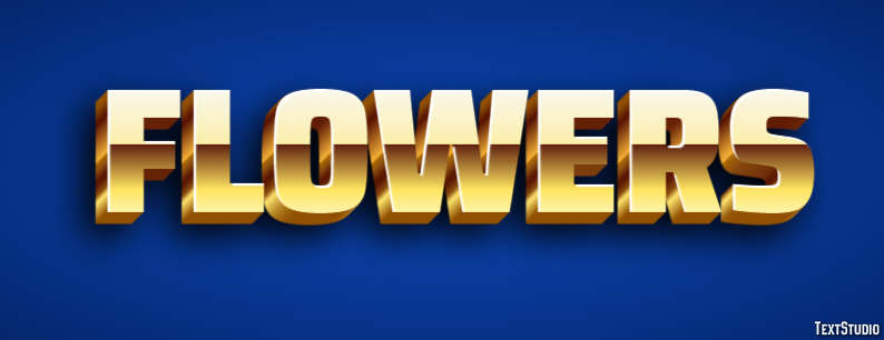 Flowers Text effect