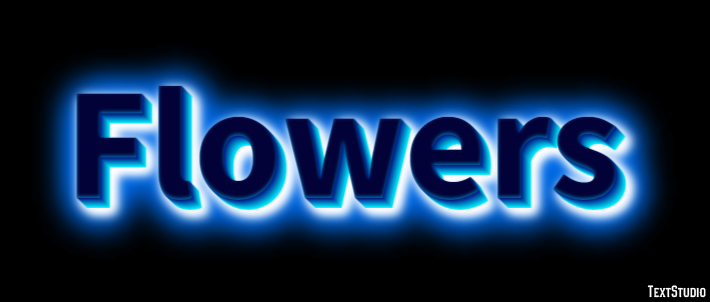 Flowers Tekst Effect