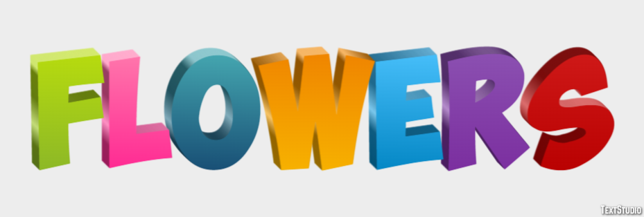 Flowers Text effect