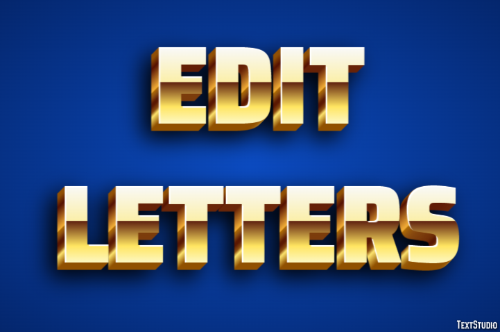 Edit Letters Efeito do texto