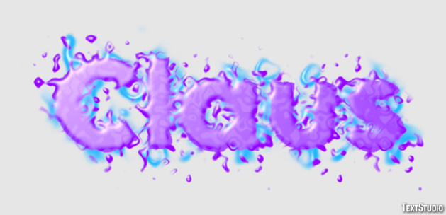 Claus Text effect