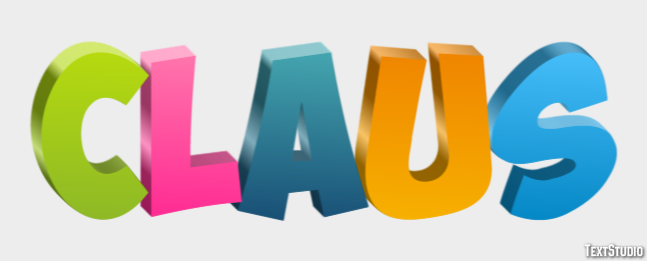 Claus Text effect