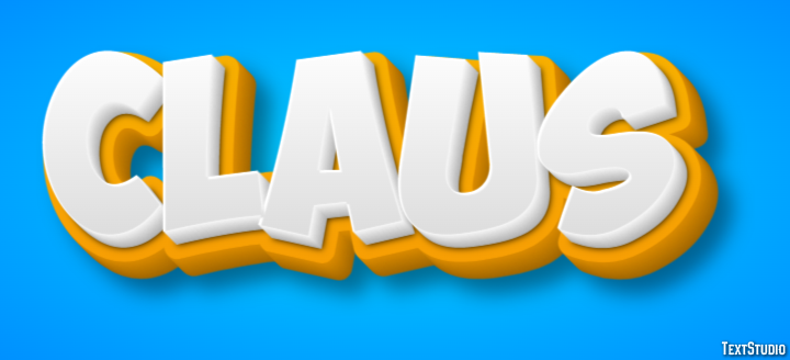 Claus Text effect