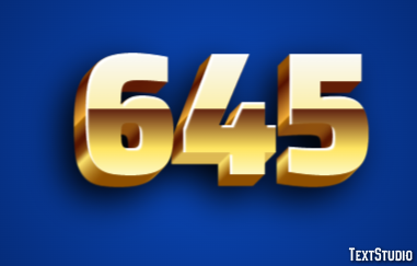 645 Text Effect