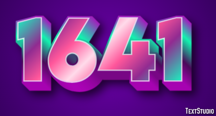 1641 Text Effect