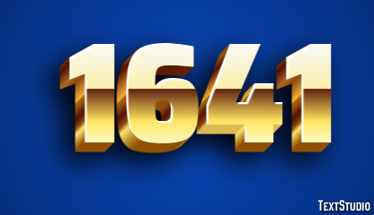 1641 Text Effect