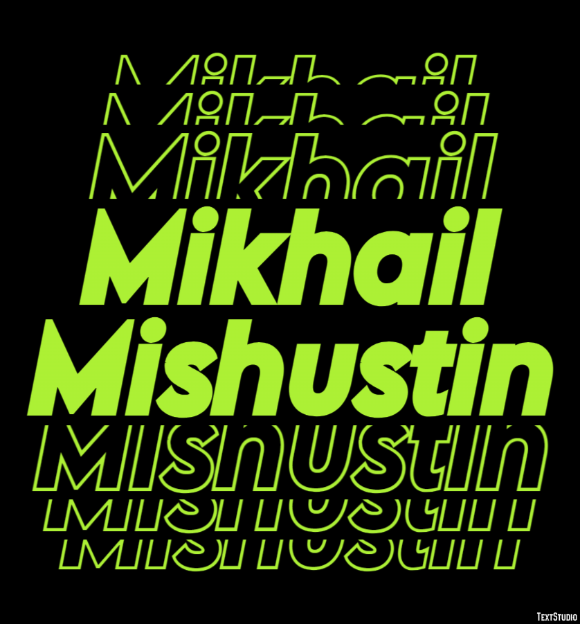 Mikhail Mishustin Texteffekt