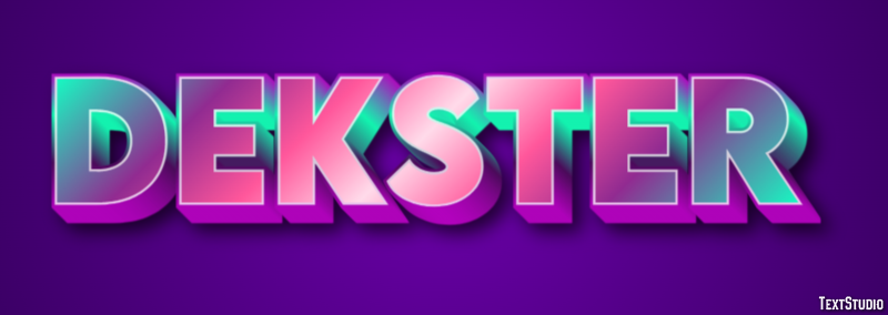 Dekster Текстовый эффект