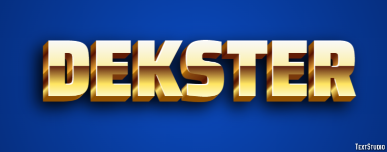Dekster Текстовый эффект