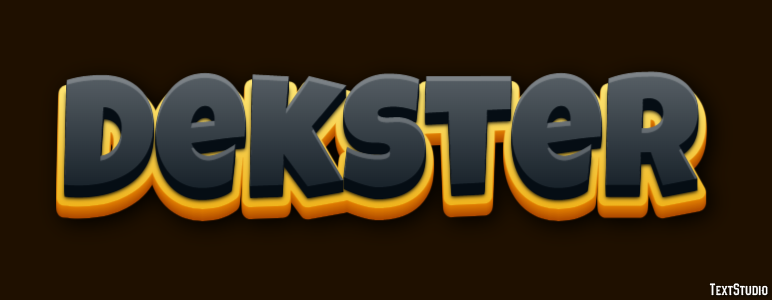 Dekster Текстовый эффект