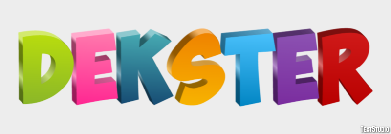 Dekster Текстовый эффект