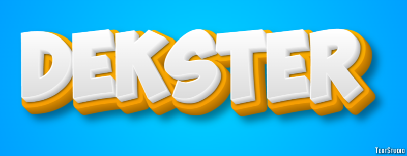 Dekster Текстовый эффект