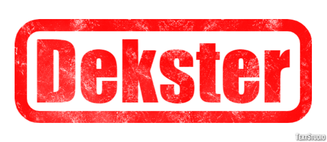 Dekster Текстовый эффект