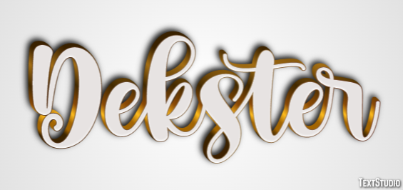 Dekster Текстовый эффект