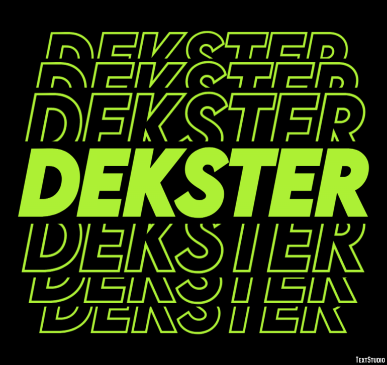 Dekster Текстовый эффект