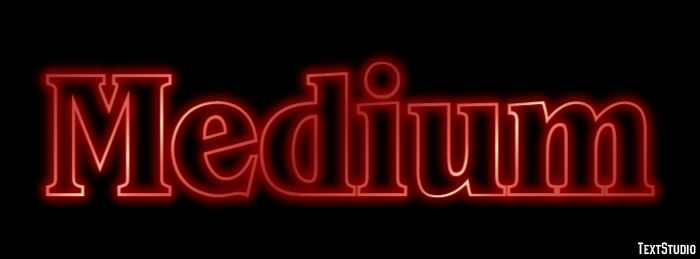 Medium Efekt tekstowy