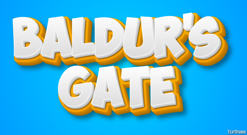Baldur's Gate Metin efekti