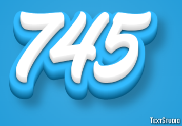 745 Texteffekt